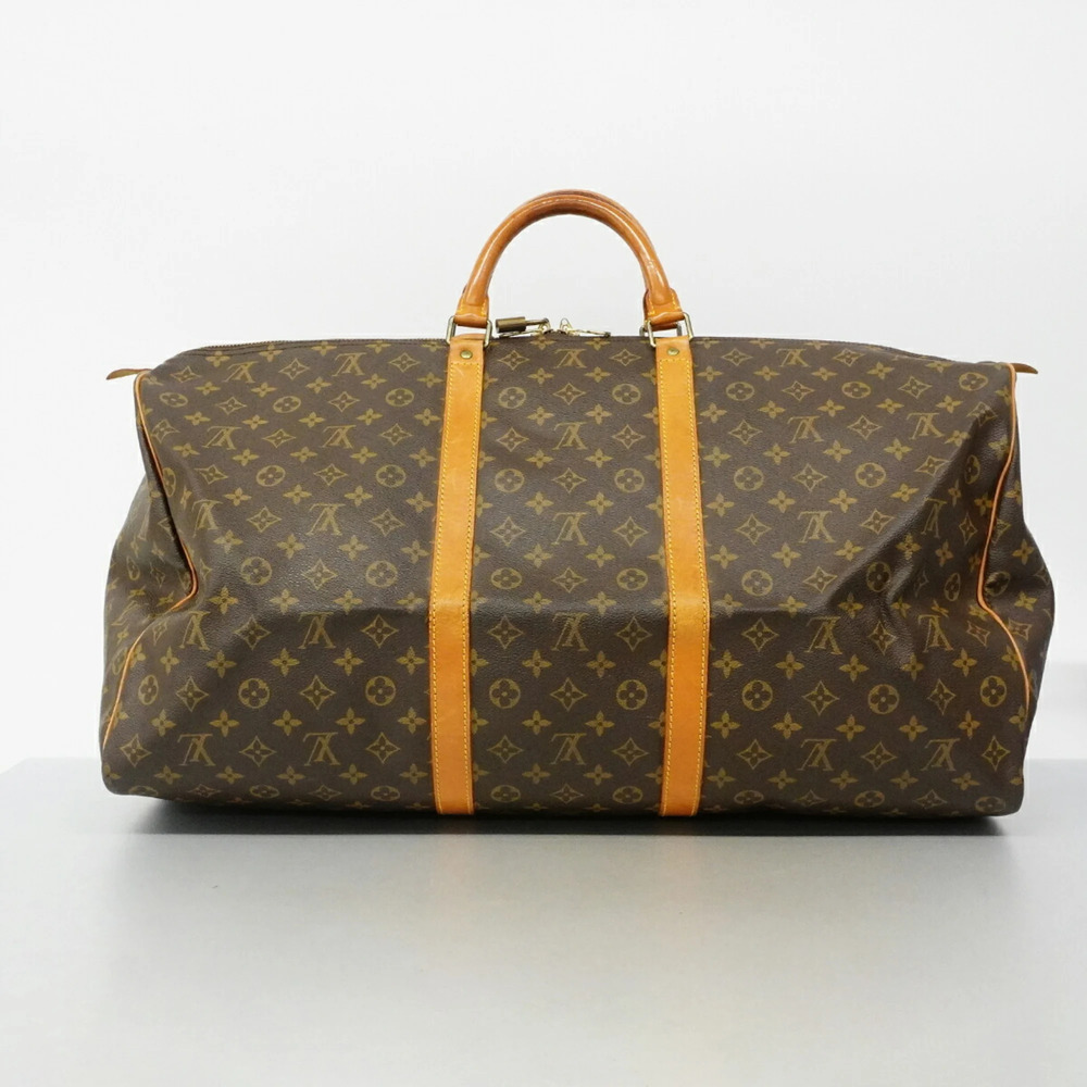 LOUIS VUITTON Authentic Brown Monogram Keepall 60 Boston Bag - Picture 15 of 15
